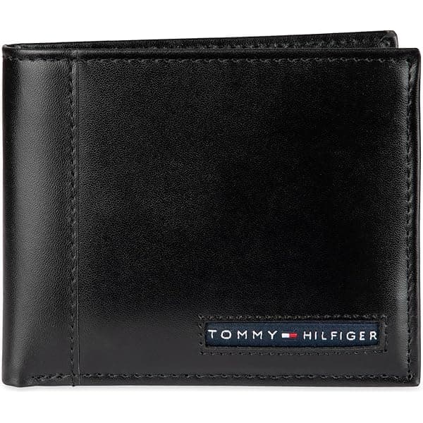 Tommy Hilfiger Men's Slim Leather Bifold Wallet